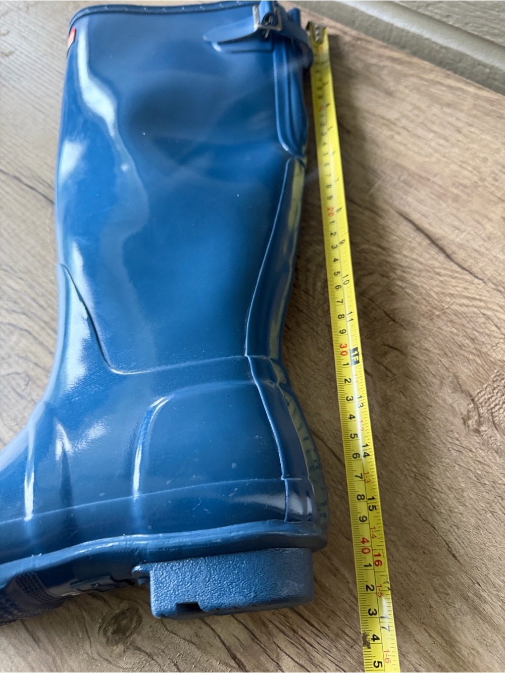 Hunter Women’s Glossy Knee-High Rain Boots in Blue size 8 - Picture 11 of 11